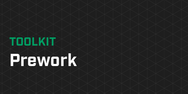 1 Prework Kick-Off (Optional)