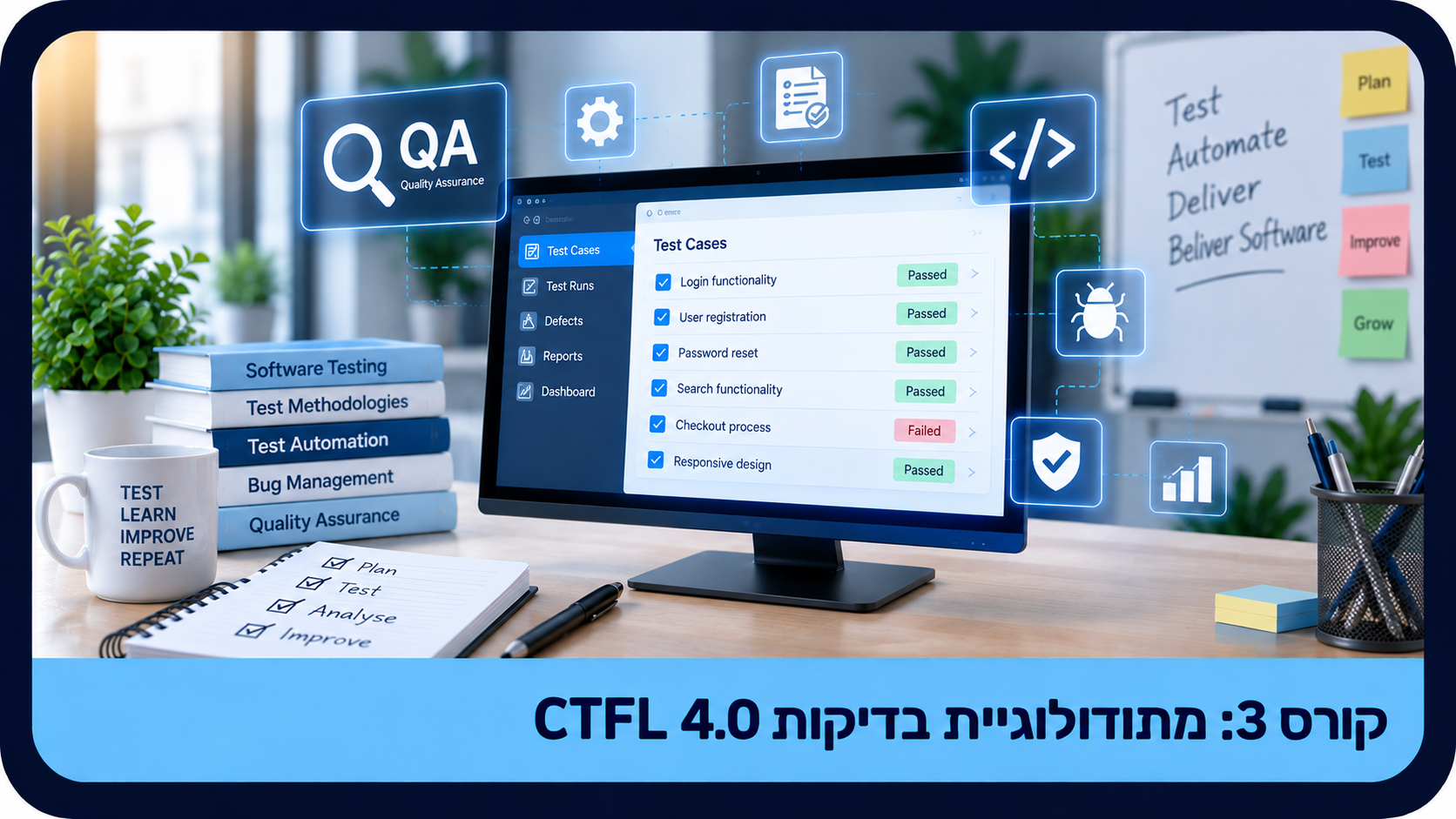 קורס 3 מתודולוגיית בדיקות - CTFL 4.0