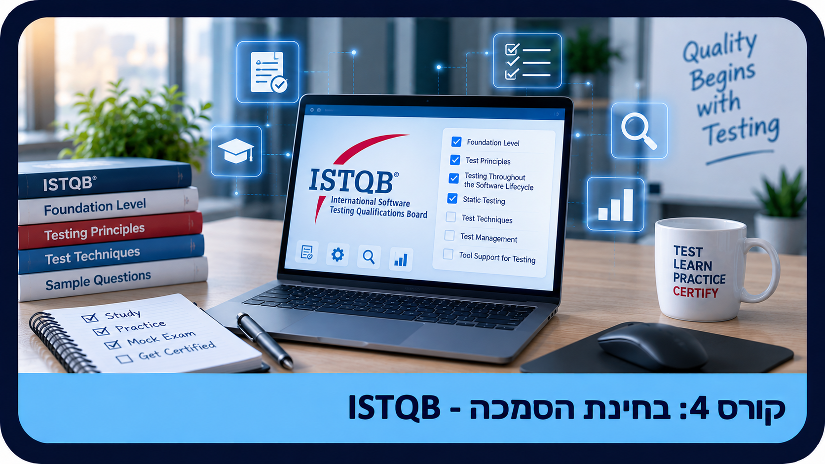 קורס 4 בחינת הסמכה - ISTQB