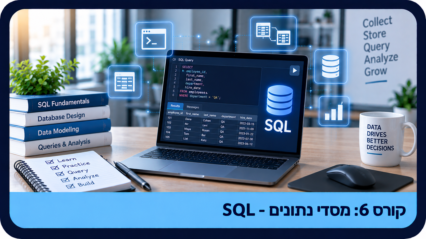 קורס 6 מסדי נתונים -  SQL