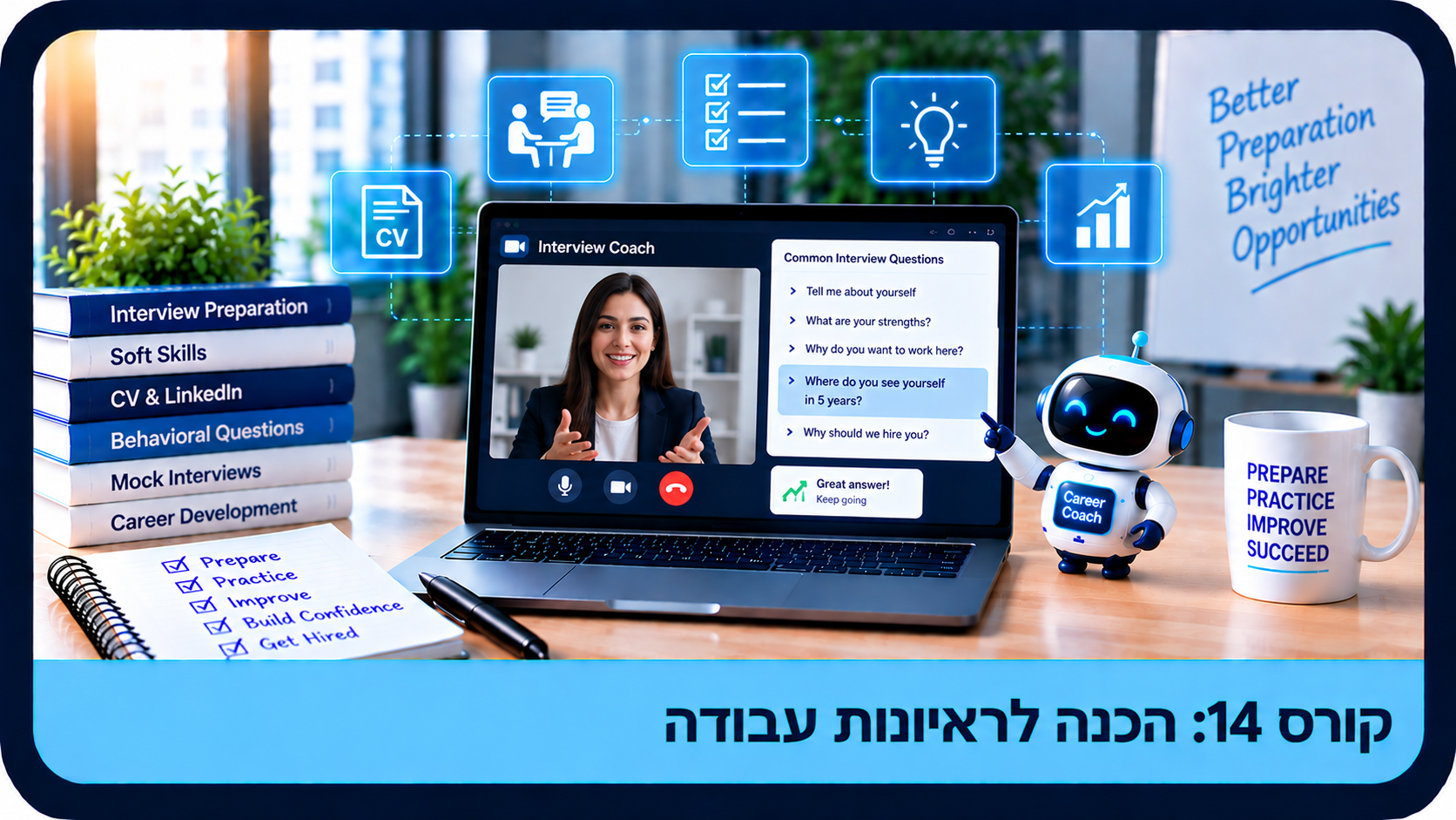 קורס 14 הכנה לראיונות עבודה