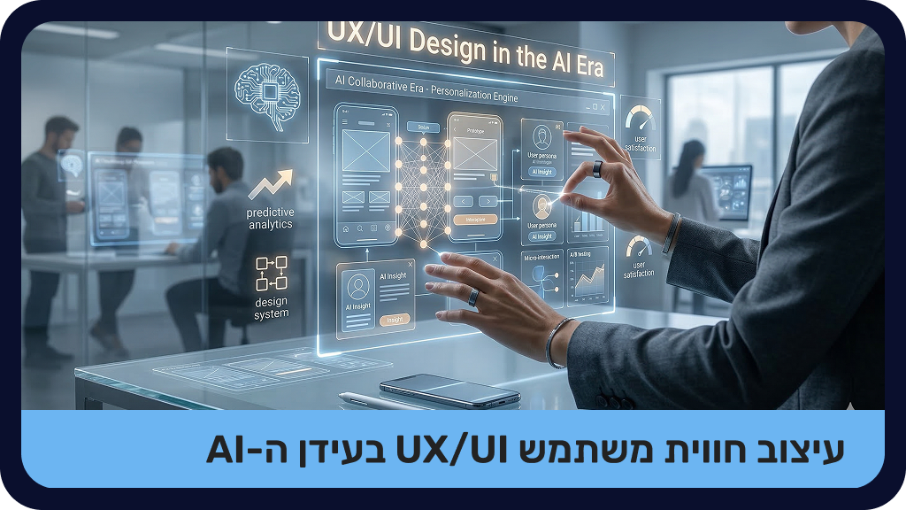 עיצוב חוויית משתמש UX/UI בעידן ה-AI מוקלט