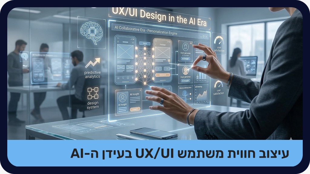 עיצוב חוויית משתמש UX/UI בעידן ה-AI מוקלט