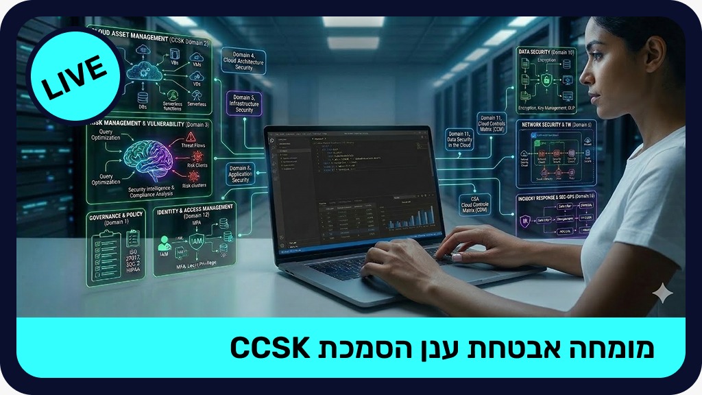 מומחה אבטחת ענן הסמכת CCSK - LIVE